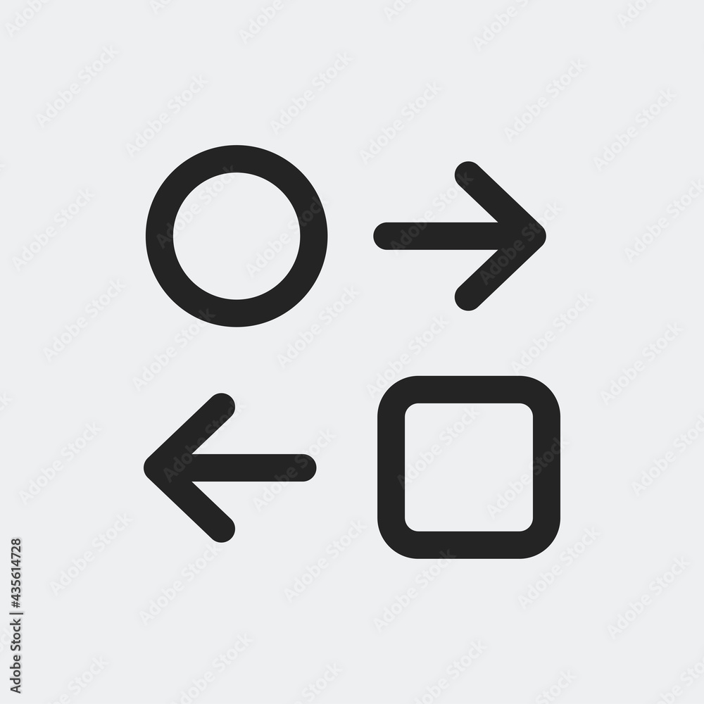 Sort icon isolated on background. Arrow symbol modern, simple, vector, icon for website design, mobile app, ui. Vector Illustration Sort icon isolated on background. Arrow symbol modern, simple, vector, icon for website design, mobile app, ui. Vector Illustration