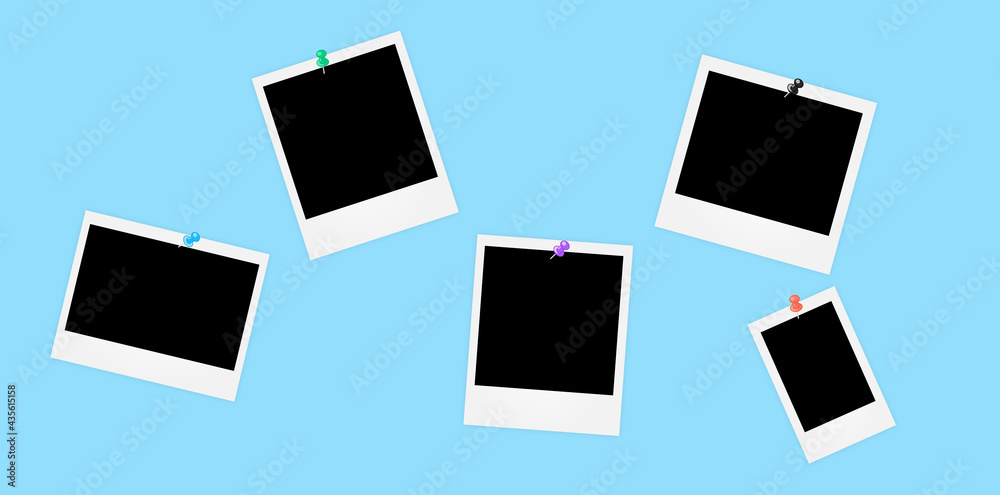 paper pins on the wall, pinned sheets, photos, pics, frame, black and white framed old fashion style photos, vintage memories on clean background paper pins on the wall, pinned sheets, photos, pics, frame, black and white framed old fashion style photos, vintage memories on clean background