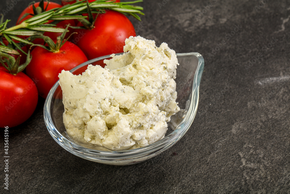 Soft cream cheese with herbs Soft cream cheese with herbs