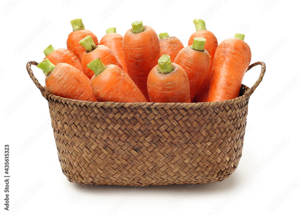 Fresh carrot on a white background Fresh carrot on a white background