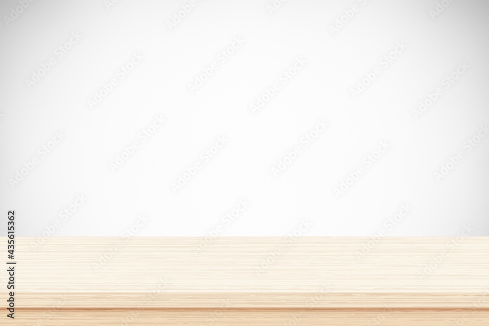 Wooden table top isolated on gray background Wooden table top isolated on gray background