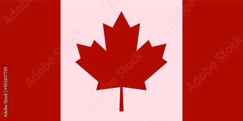 Red maple leaf. Flag of Canada. Decor. Happy Canada Day.