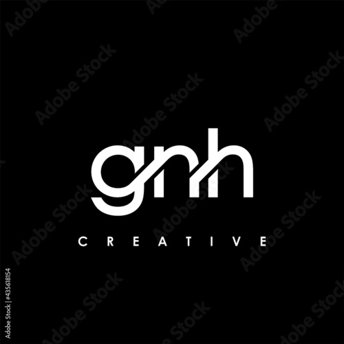 GNH Letter Initial Logo Design Template Vector Illustration photo