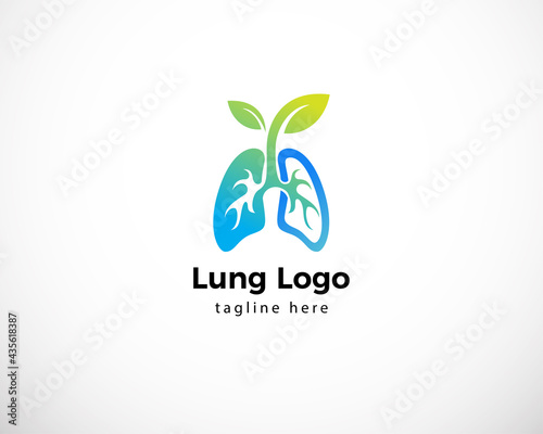 Lung care logo designs vector, Nature Lungs logo concept vector, Lungs Health logo template