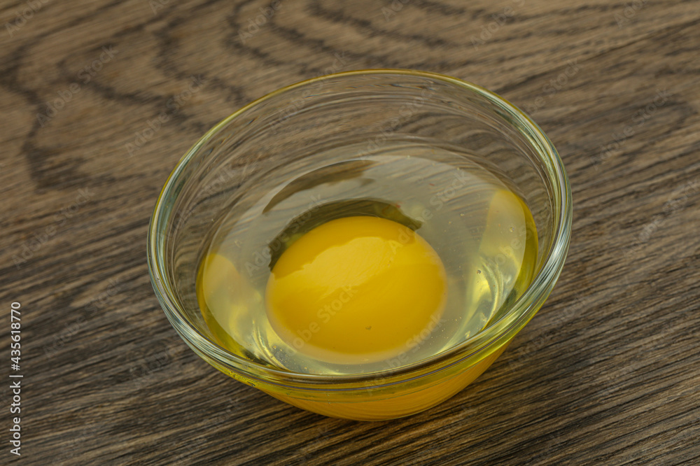 Raw Chicken egg in the bowl Raw Chicken egg in the bowl