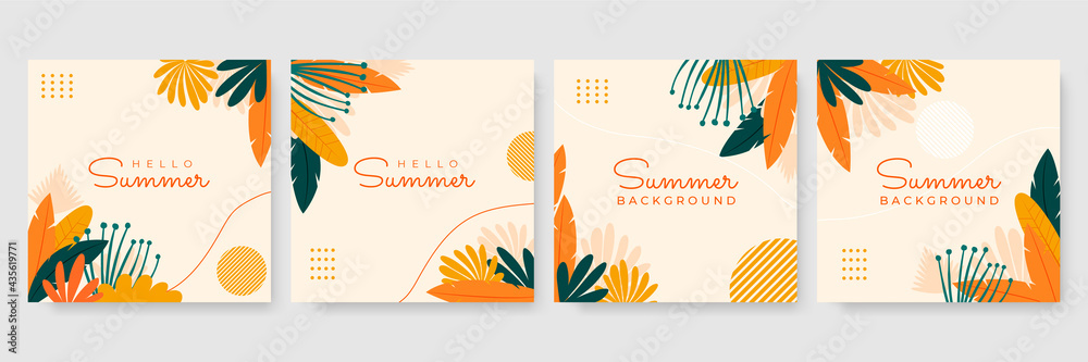 custom made wallpaper toronto digitalVector set of summer social media stories design templates, backgrounds with copy space for text - summer backgrounds for banner, greeting card, poster and advertising