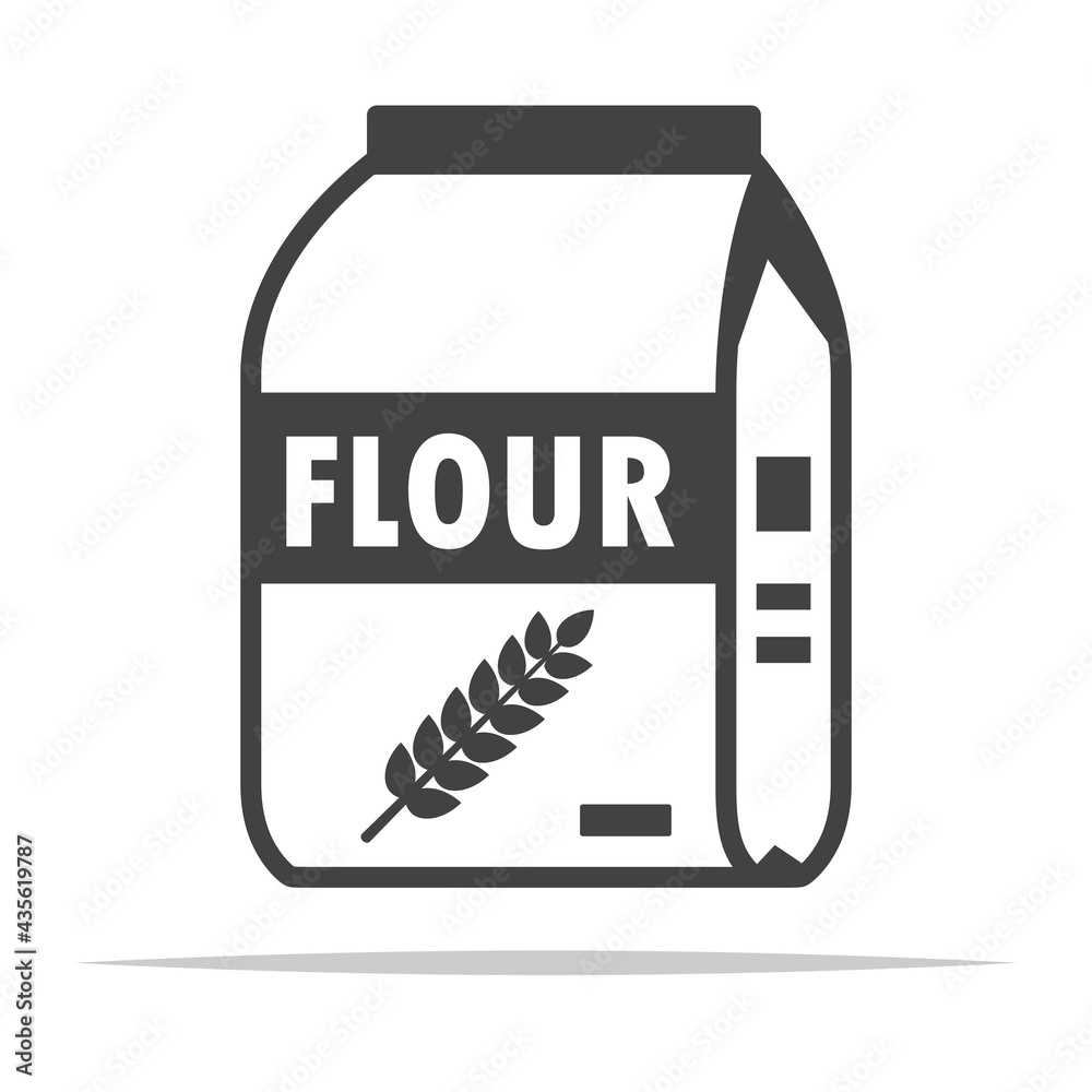Package of flour icon transparent vector isolated Stock Vector | Adobe
