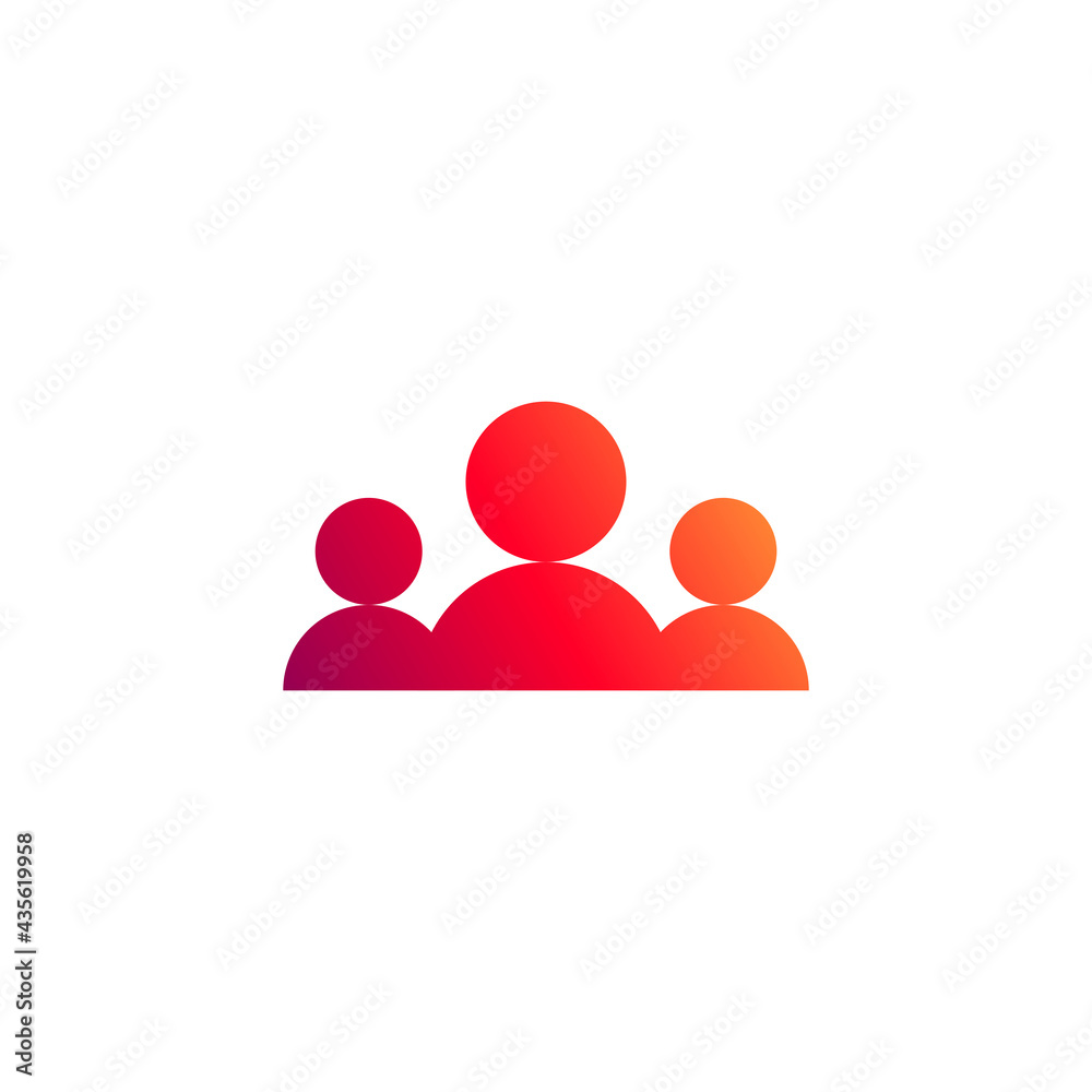 Group of people and user Simple modern icon. Vector illustration for graphic design, Web, UI, app. Group of people and user Simple modern icon. Vector illustration for graphic design, Web, UI, app.