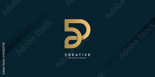 Logo P with creative concept design for company, person, marketing, vector part 9