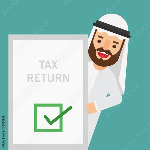 Arabic Business man protection Concept