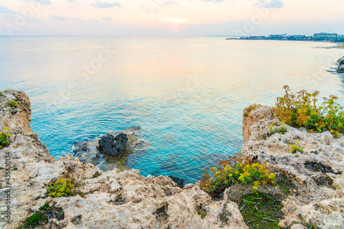 Cape Greco at sunset in Ayia Napa, Famagusta District, Cyprus, Mediterranean photo
