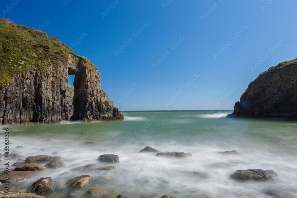 Church Doors Cove, Skrinkle Haven, Pembrokeshire Coast, Wales, United Kingdom Church Doors Cove, Skrinkle Haven, Pembrokeshire Coast, Wales, United Kingdom