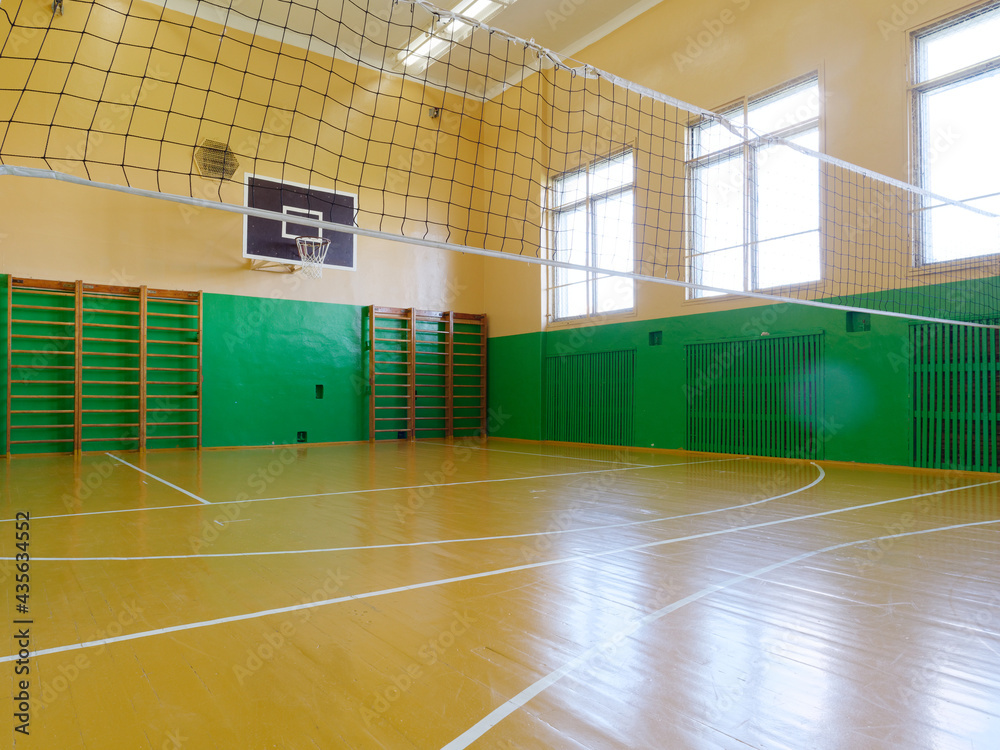 Obraz premium sports hall for basketball, badminton volleyball, minifootball