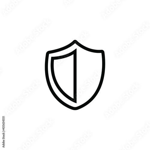 Shield, guard icon vector, filled flat sign, solid pictogram isolated on white
