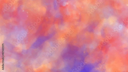 Abstract universe style watercolor background, colorful watercolor vector background brush. 