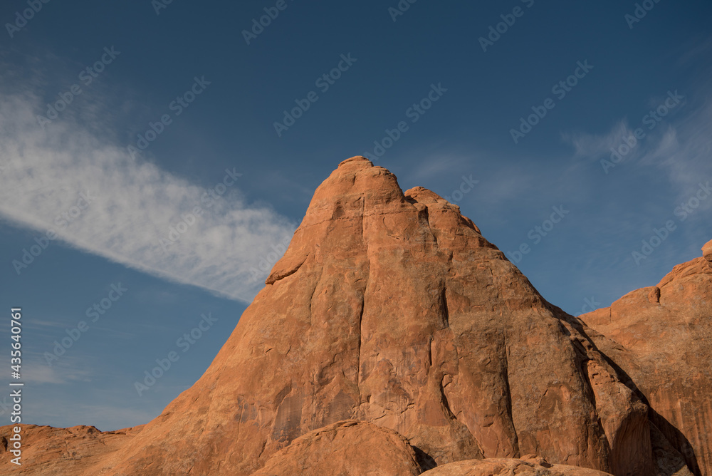 Triangular shaped formation at Arches National Park