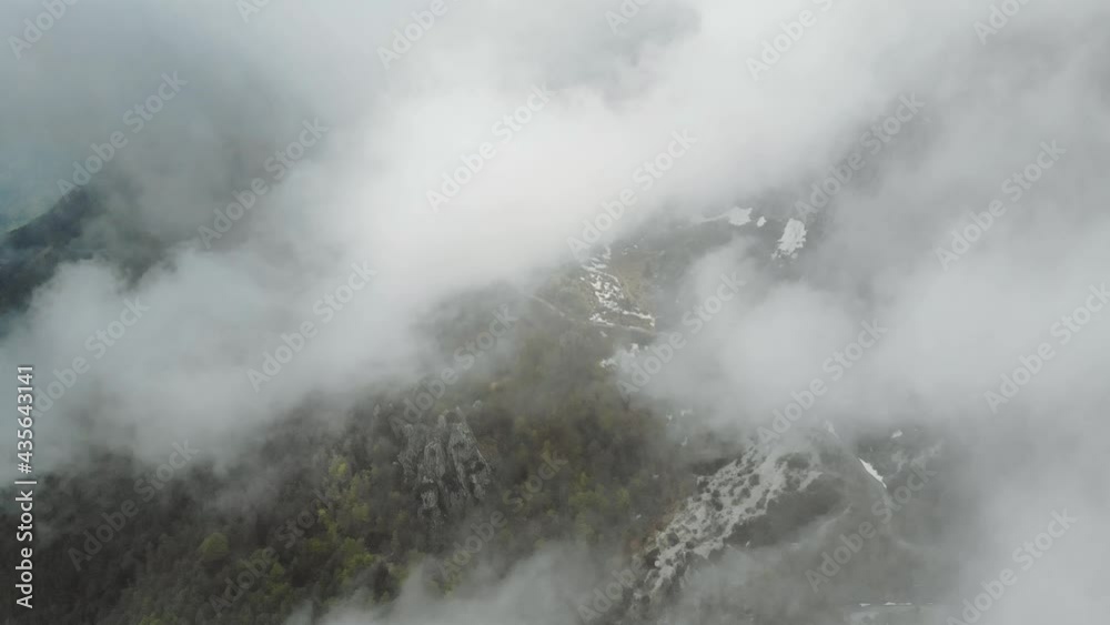 Aerial view of a mountain in Veneto, Italy in summer. Aerial view of a mountain in Veneto, Italy in summer.