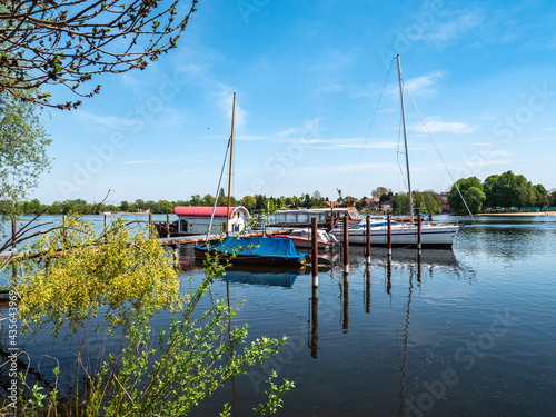 Hafen mit Boote in Werder an der Havel photo