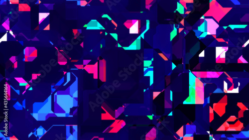 Futuristic seamless pattern. Abstract geometric background.