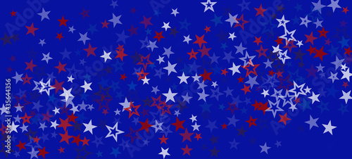 National American Stars Vector Background. USA Independence President's Labor 4th of July Veteran's 11th of November Memorial Day