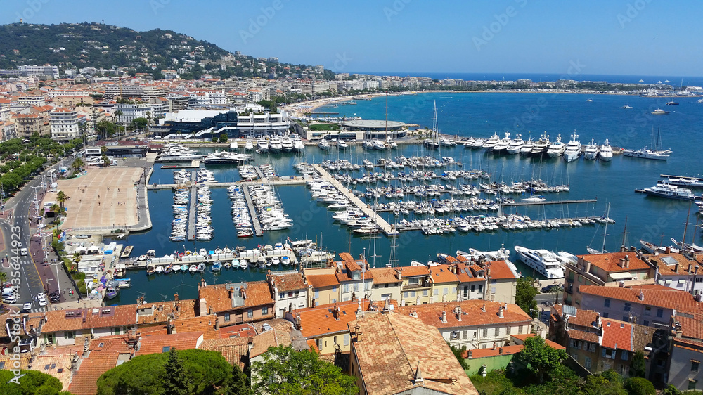 Cannes city view, south of France