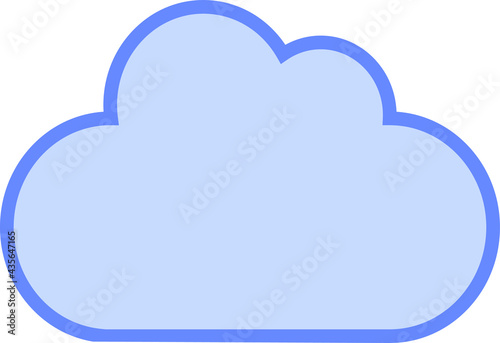 Cloud vector icon. Cloud-computing, cloud-server, database vector sign