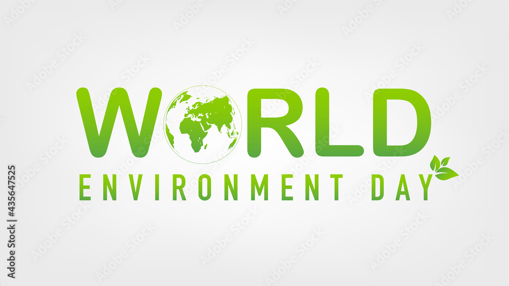 World Environment Day concept, Logo template background, vector illustration