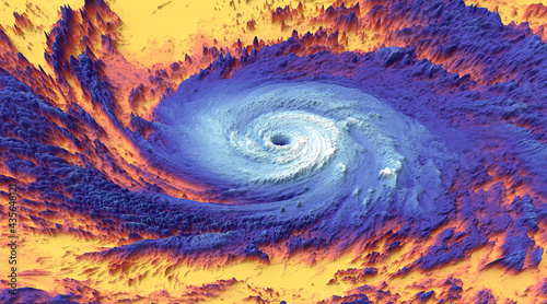 Hurricane thermal photos or Earth climate change thermal image captured. Elements of this image furnished by NASA photo