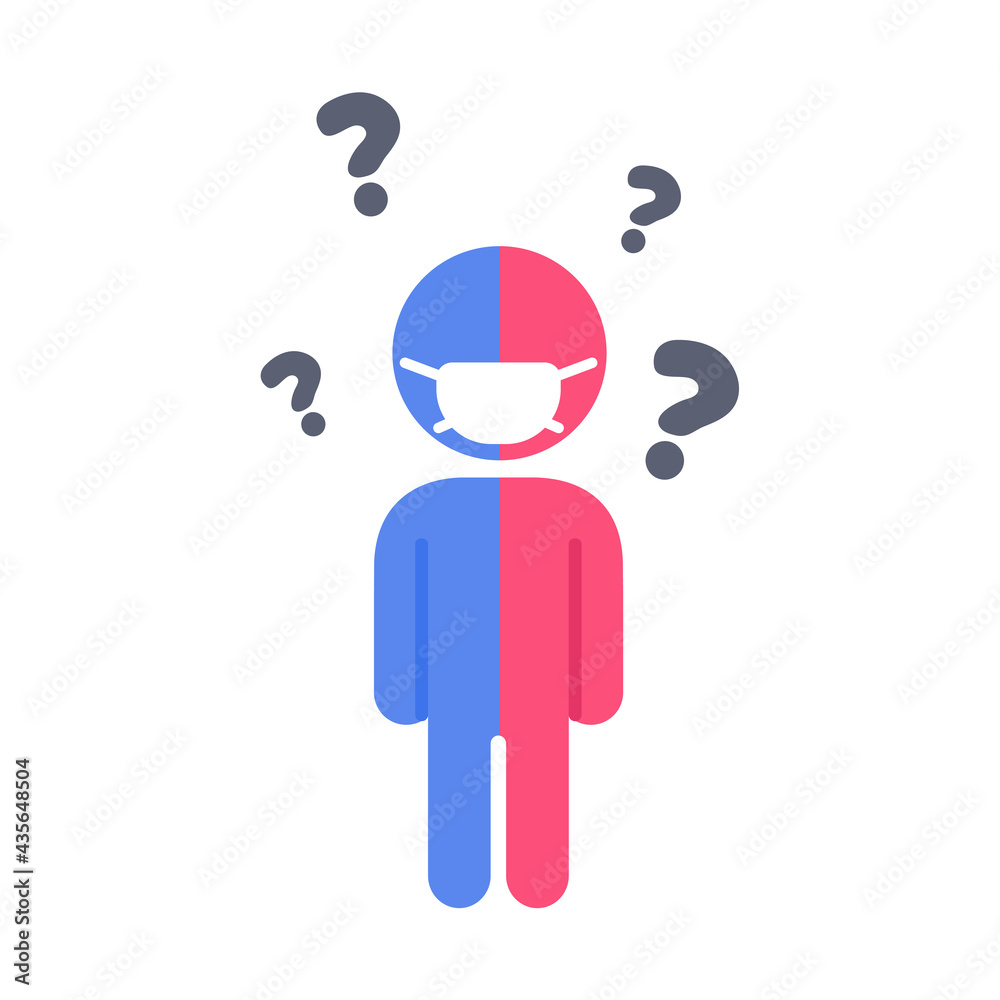 © anuwat - People icon. Social spacing by being at home and wearing a mask to protect against viruses. © anuwat - People icon. Social spacing by being at home and wearing a mask to protect against viruses.