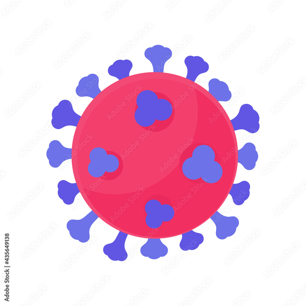 Naklejka premium Vector covid-19 virus that mutates in various ways. Concept of prevention of the spread of pathogens
