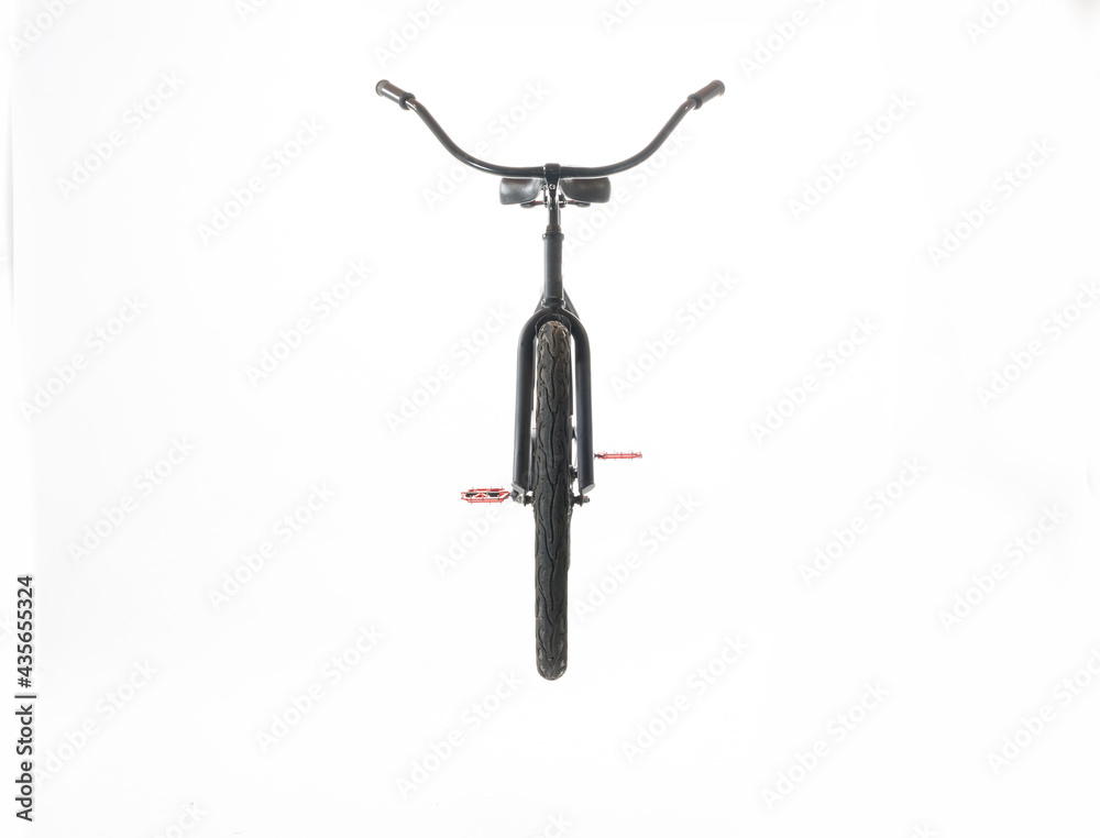 Black Beach Cruiser isolated on white background