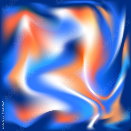 blurred liquid wavy holographic silk colorful abstract soft vibrant red blue orange colors flow blend gradient background