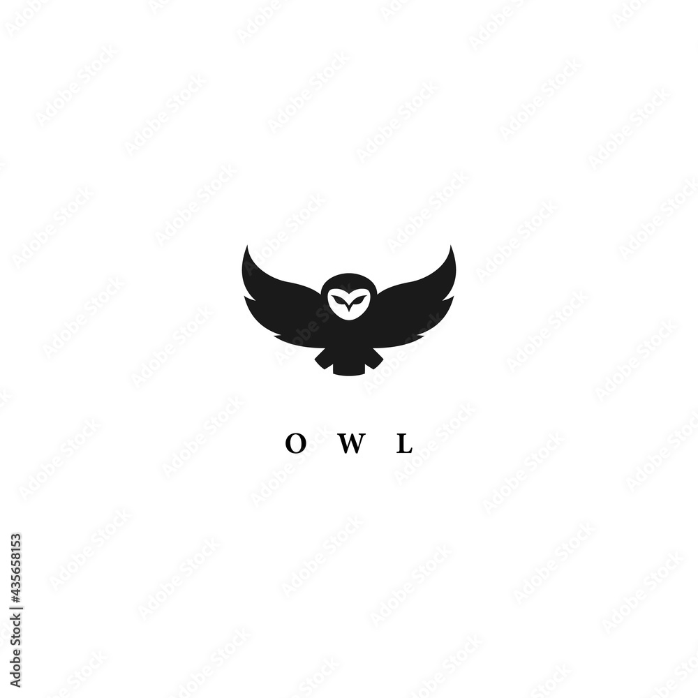 Fototapeta premium vector design owl logo. logo template