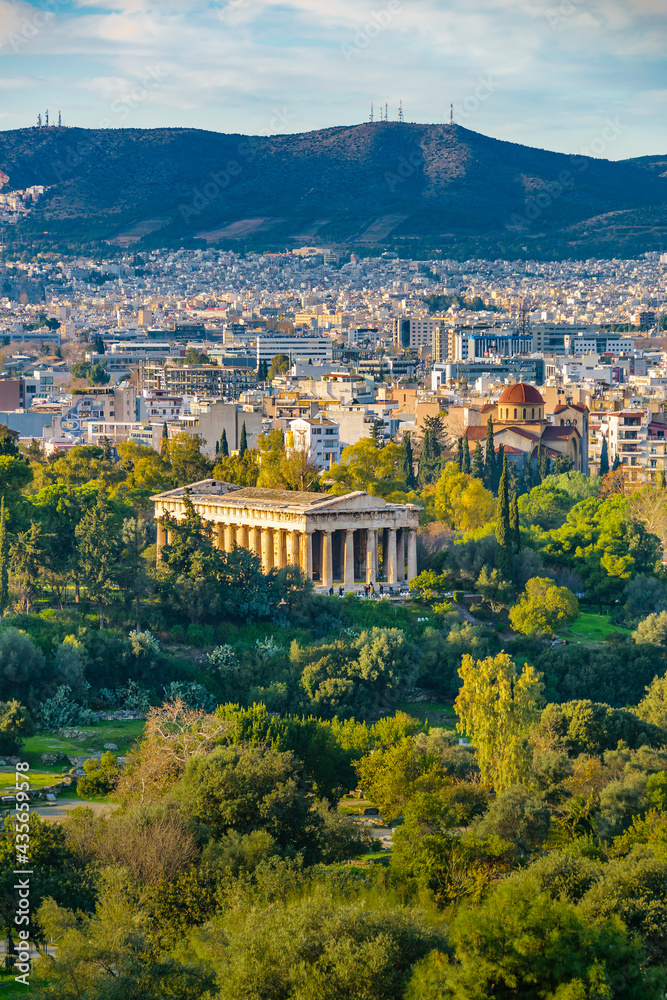 Obraz premium Athens Aerial View Landscape