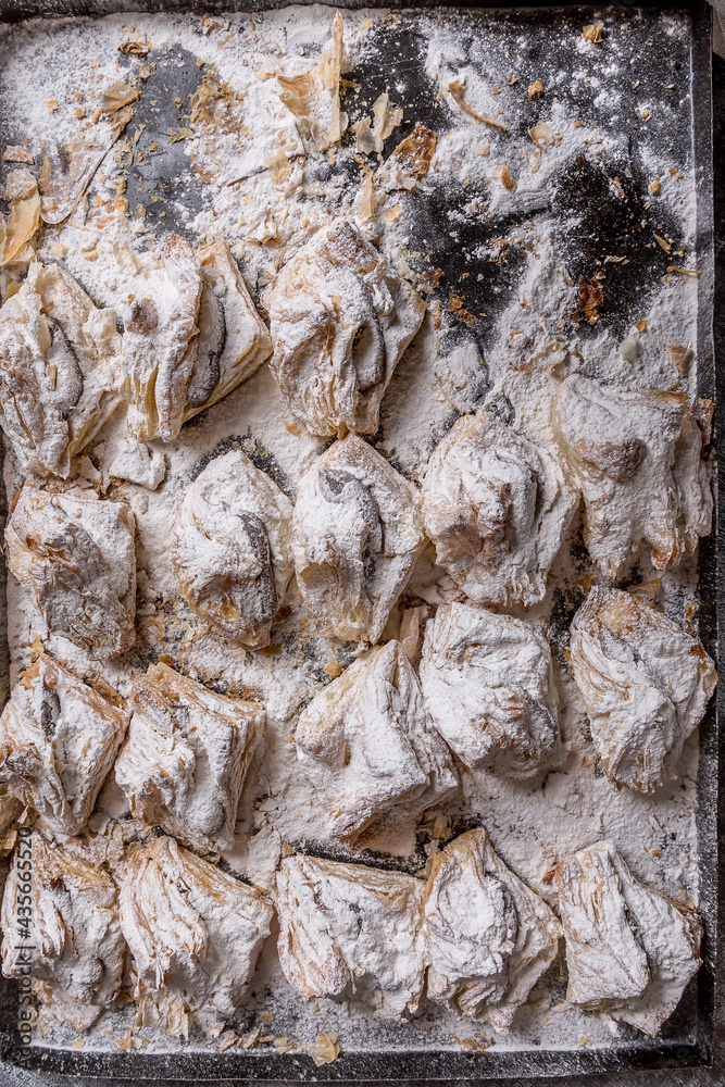 invoices with pastry chef freshly made ready to eat invoices with pastry chef freshly made ready to eat
