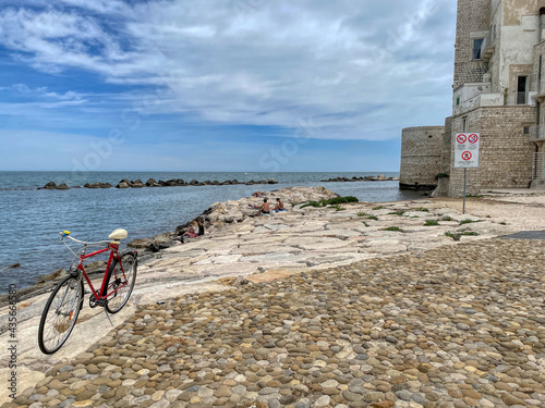 Obraz na plátne Bicycle on the Approdo Sant'Andrea in Molfetta, Puglia, Italy