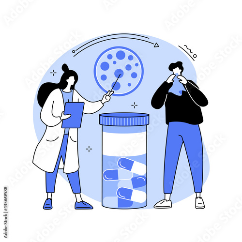 Seasonal Flu abstract concept vector illustration.