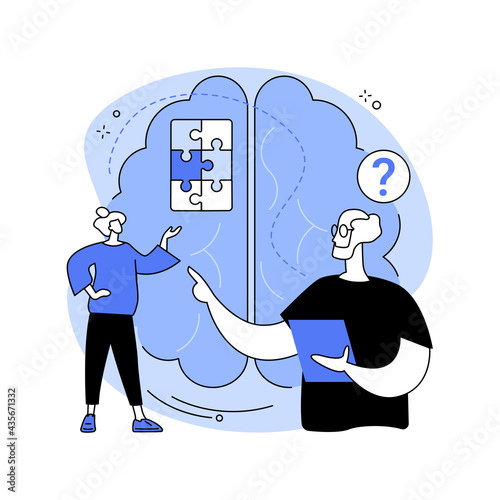 Alzheimer disease abstract concept vector illustration.