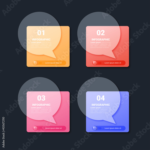 Colorful infographic elements template
