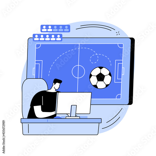 Sports games abstract concept vector illustration.