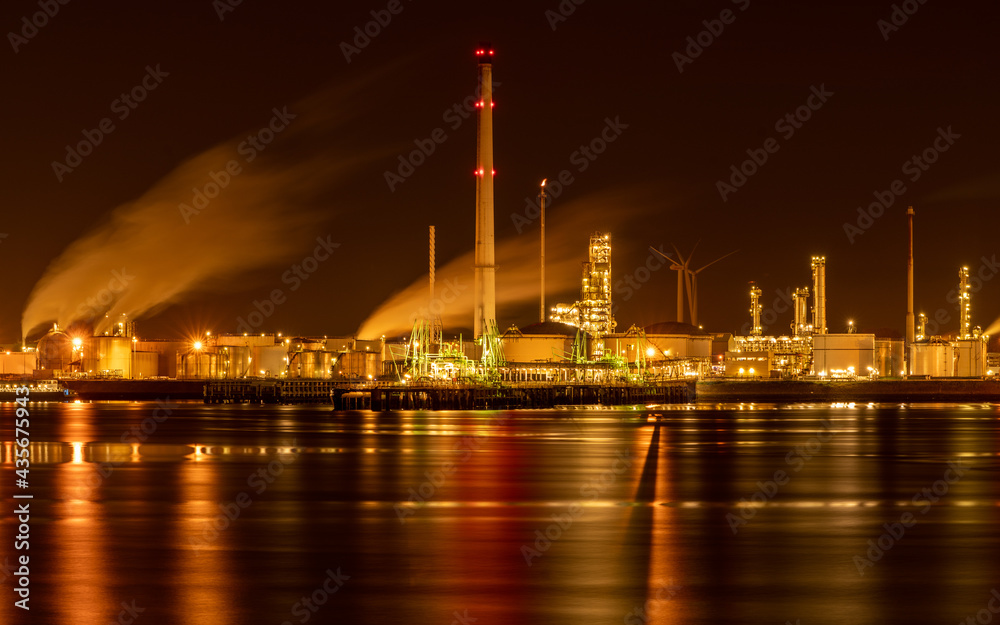 industrial landscape Maasvlakte Rotterdam industrial landscape Maasvlakte Rotterdam