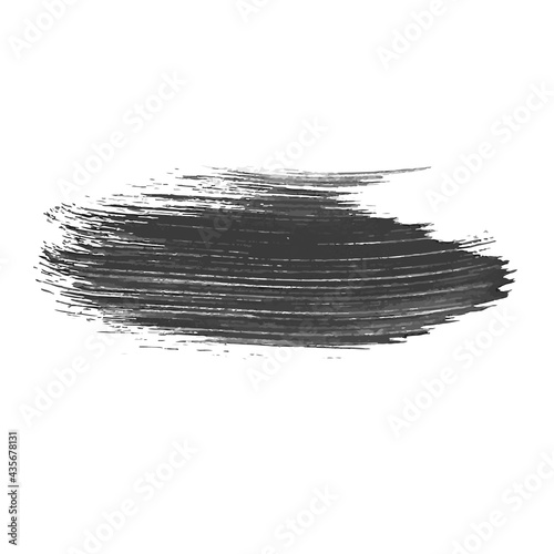 Set of different paint brushes black and white