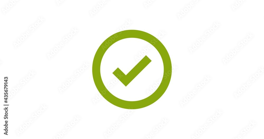 Check mark, tick icon animation. 4K. Motion graphic design. Check mark, tick icon animation. 4K. Motion graphic design.