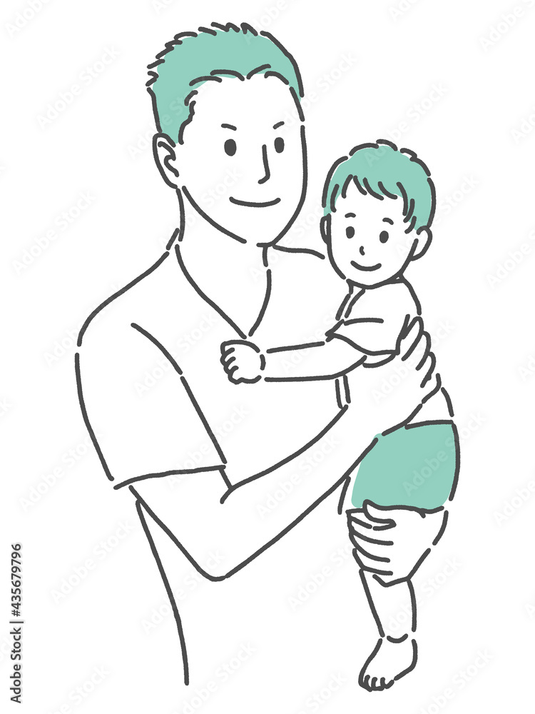 simple illustration of three years old boy simple illustration of three years old boy