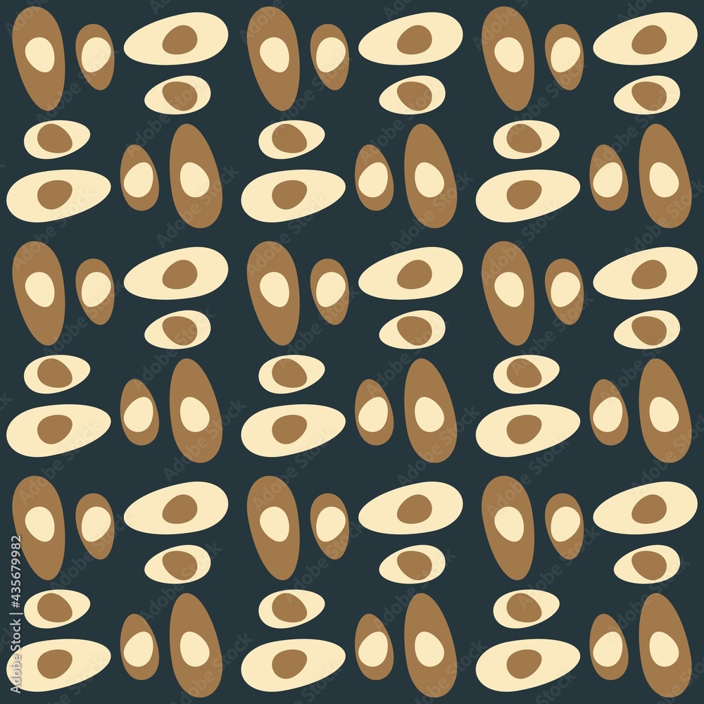 Obraz premium Rounded abstract seamless pattern - decorative accent for any surfaces.