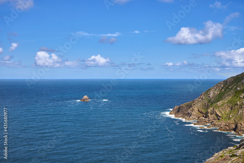 Islet and cliffs on the coast of death, in northwestern Spain © Ricardo