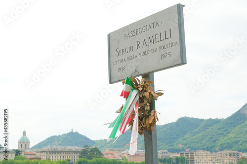 La Passeggiata Sergio Ramelli a Como. photo
