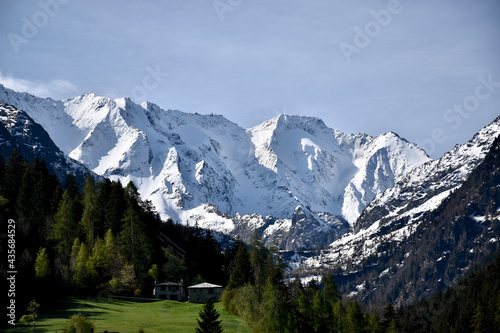 spectacular alpine amphitheater in spring