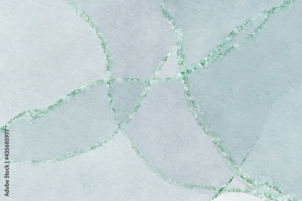 Obraz premium Mint green gradient watercolor background. Hand drawn aquarelle texture. Light green background