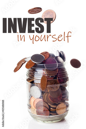 Financial concept images. Quotes with inscription over white background.